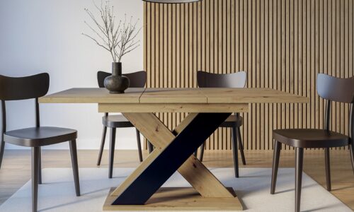 masă dining arbor essence, 110x50x60cm, alb