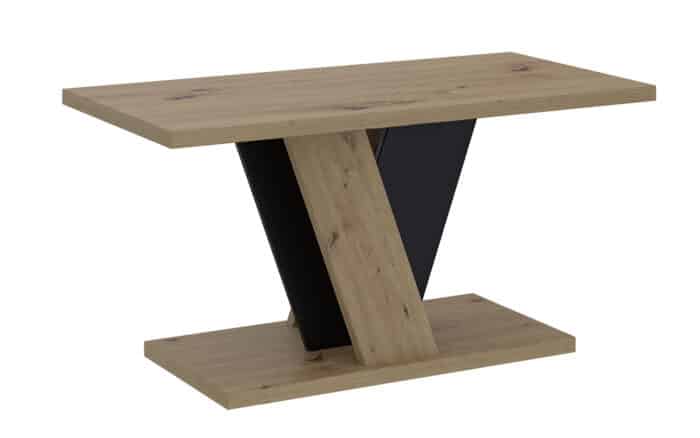 masă dining extensibilă bellavista, 120/160x90 cm, negru artizanal (copiază)