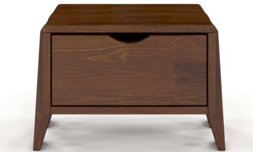 noptieră terracraft, 1 sertar, lemn masiv pin, 45x35x32cm