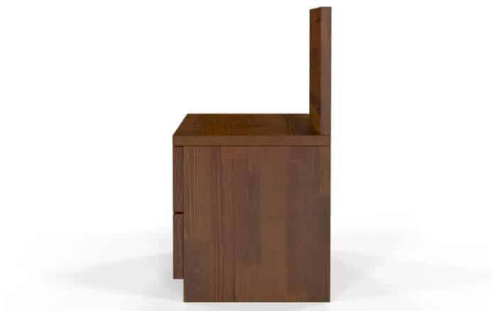 noptieră terracraft, 2 sertare, lemn masiv pin, 40x35x66cm