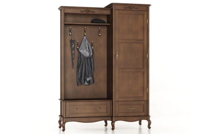 Set pentru Hol Seraphia, Lemn Masiv, 150 x 52 x 207 cm