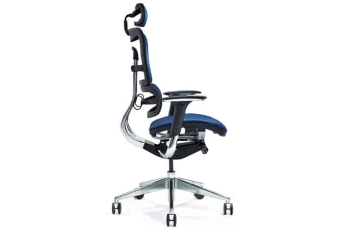 Scaun de birou, ErgoComfort, Plasă Respirabilă, Albastru - imagine 3