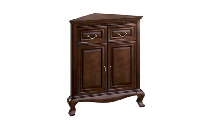 Comodă de Colț Vanessa, Lemn Masiv, 80 x 51,3 x 95 cm