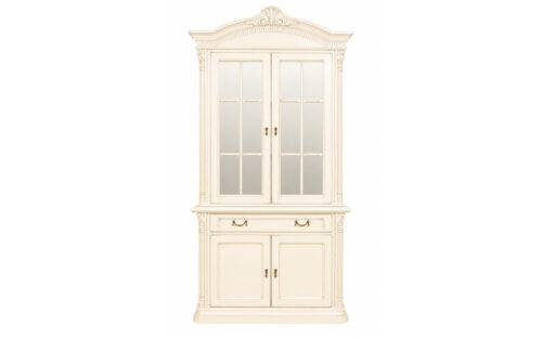 Bufet Briston cu Vitrină, 2 Uși Briston, Lemn Masiv, 117,5 x 51.3 x 230 cm - imagine 2