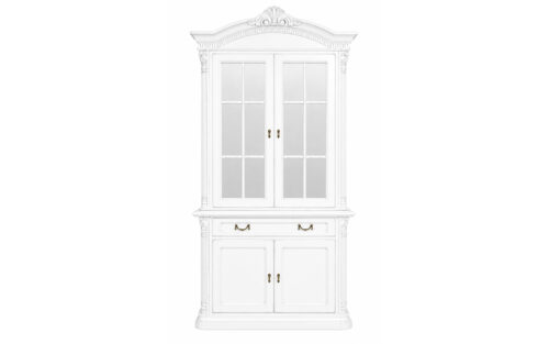 Bufet Briston cu Vitrină, 2 Uși Briston, Lemn Masiv, 117,5 x 51.3 x 230 cm - imagine 3