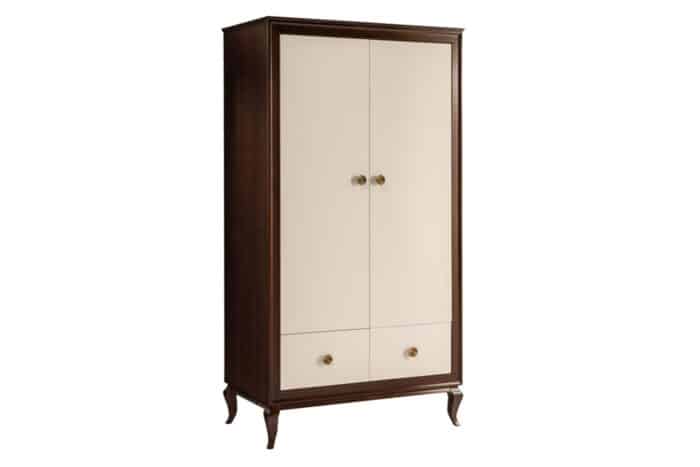 Dulap Nicola, 2 Usi, Lemn Masiv, 108,7 x 61,5 x 203,5 cm