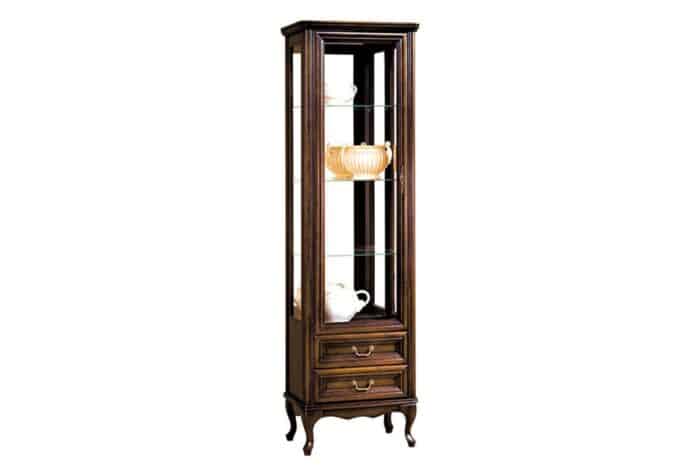 Vitrină Weston IV, 4 Rafturi, 2 Sertare, 64,3 x 42,5 x 206 cm