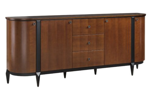 comodă elegance i, nuc, 125,8 x 43 x 92,7 cm