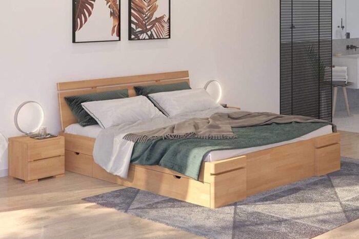 pat terracraft, model 5, cu sertar, lemn masiv pin, personalizabil (copiază)