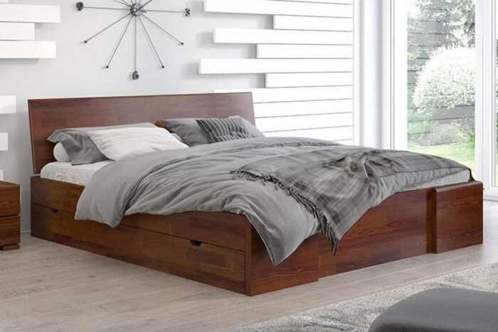 pat terracraft, model 3, cu sertar, lemn masiv pin, personalizabil