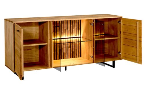 comoda tv urban, stejar masiv, 179x49x62,5cm (copiază)