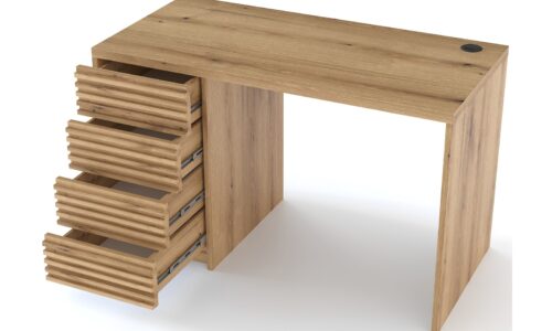 birou basko, stejar 120/140x60x75 cm