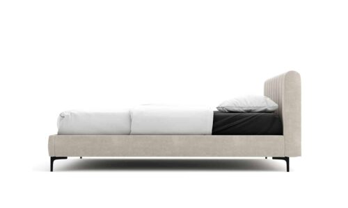 pat less tapitat cu saltea 120/140/160/180x200cm