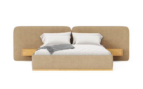 Set Pat Latte Tapitat cu Saltea 140/160/180x200cm - imagine 9
