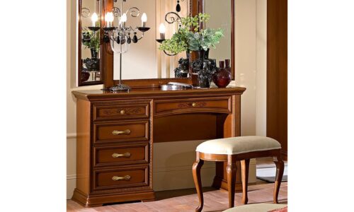 birou bologna, lemn masiv, nuc, 122x43x82cm