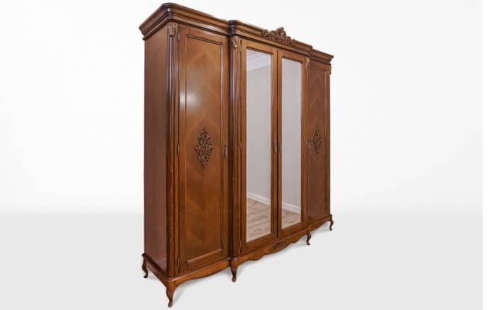 Dulap 4 usi Isabel, Lemn Masiv, 235x68x237cm | Mobarta