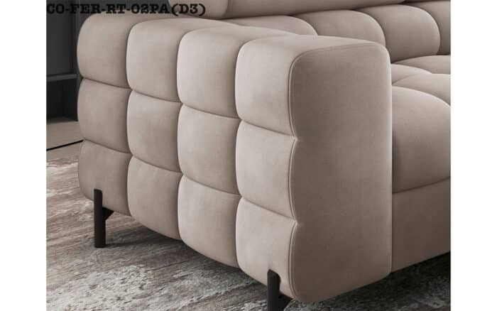 colțar ferry, material paros 02(crem), extensibil, colt stanga