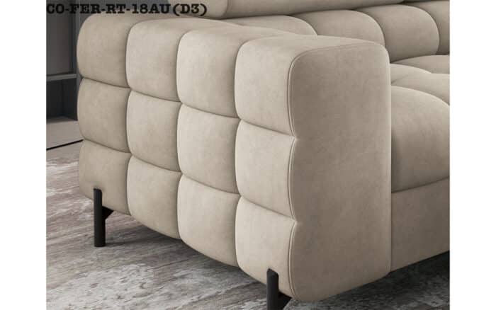 colțar ferry, material paros 02(crem), extensibil, colt stanga