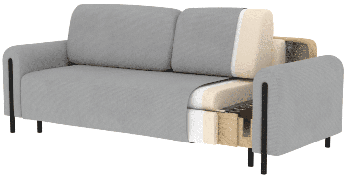 canapea cosmoflex, extensibila, material jaffray 01