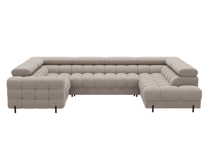 Colțar Formă U, Extensibil Factory, 346x205cm, Personalizabil - imagine 37