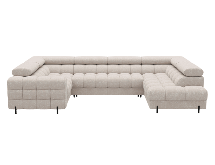 Colțar Formă U, Extensibil Factory, 346x205cm, Personalizabil - imagine 25