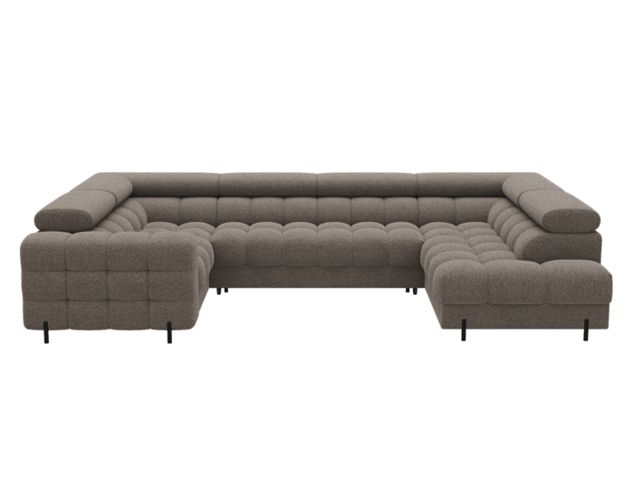 Colțar Formă U, Extensibil Factory, 346x205cm, Personalizabil - imagine 12