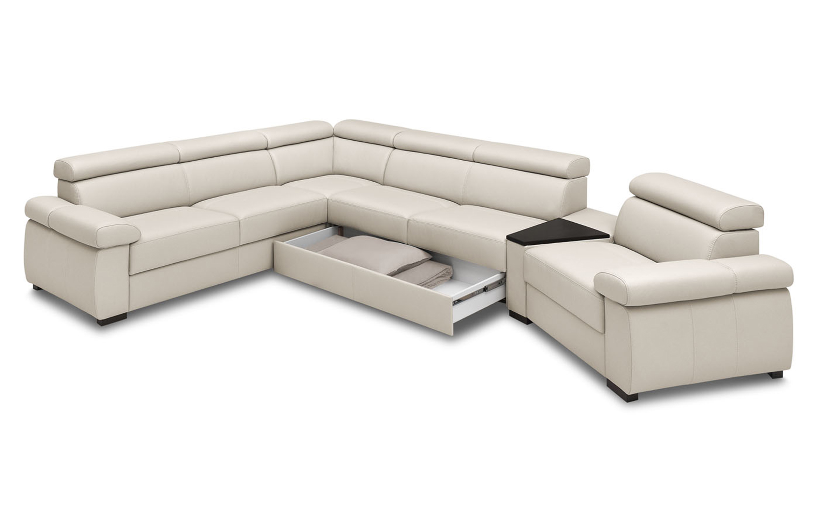 Colțar Zoom cu masa, 261×91×381 cm - imagine 2