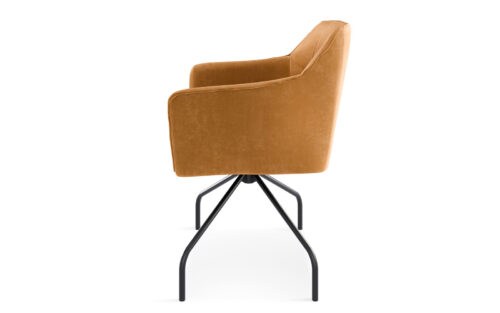 Scaun SILLA cu bază metalică, 62×83×62 cm - imagine 2