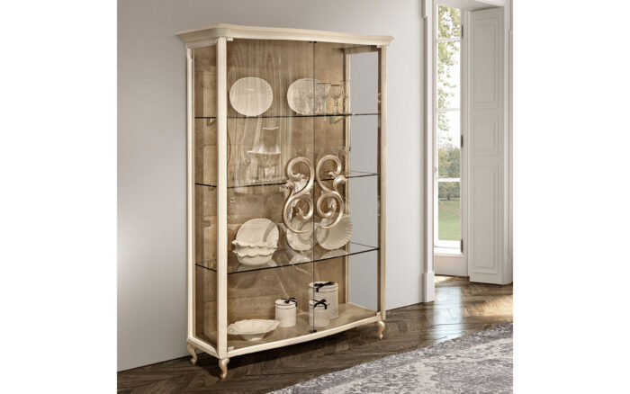 Vitrina Pigalle, Lemn Masiv, 124×46×199cm