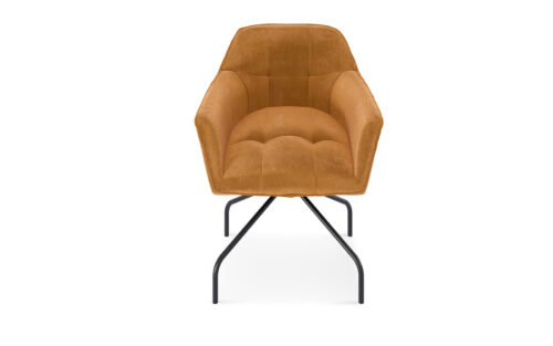 Scaun SILLA cu bază metalică, 62×83×62 cm