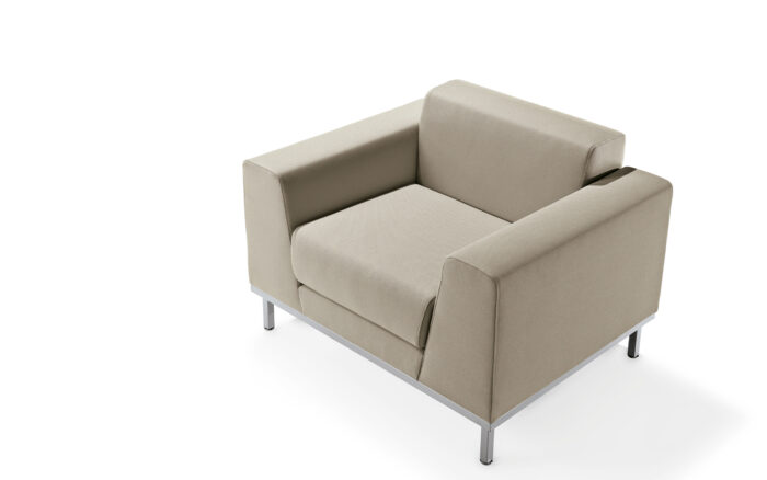 Fotoliu Komodo – Cadru metalic & volum generos, confort lounge - imagine 4