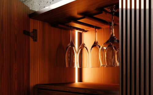 Bar Winston, lemn masiv, 112×36×112 cm - imagine 2