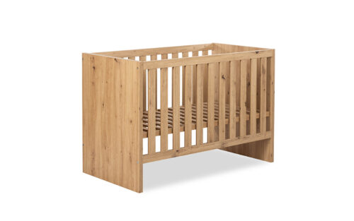 Pătuț pentru bebeluși Amelie, 120×60cm, cu bară de protecție