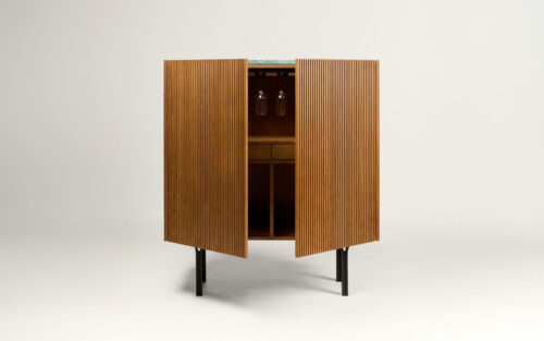 Bar Winston, lemn masiv, 112×36×112 cm