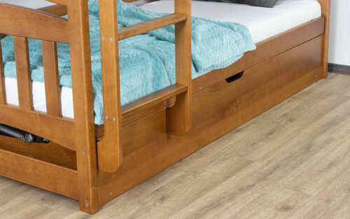 Pat supraetajat Bambi Antico II, Lemn Masiv Fag - imagine 2