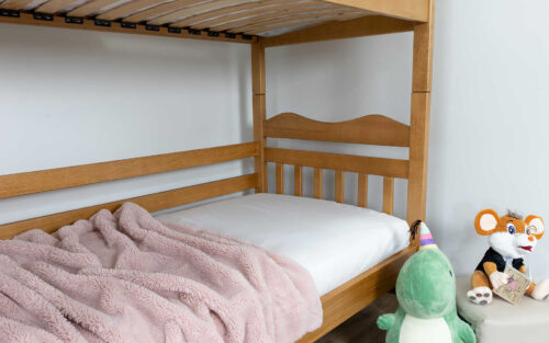 Pat supraetajat Mowgli Antico II, Lemn Masiv Fag - imagine 2