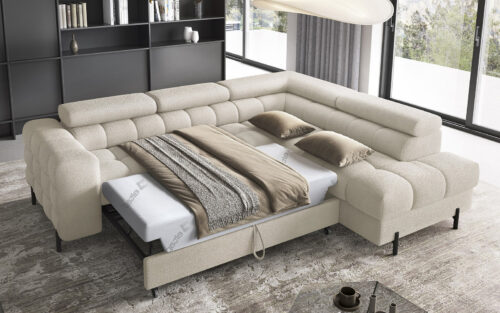 Colțar Ferry, Extensibil, 276x72x200, Material Royal 18 - imagine 3