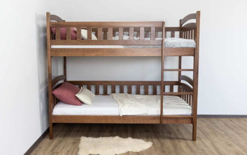 Pat supraetajat Antico II, Lemn Masiv Fag - imagine 3