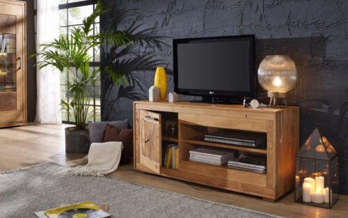 Comoda TV Rustic Home, 130×46×62,1 cm - imagine 3