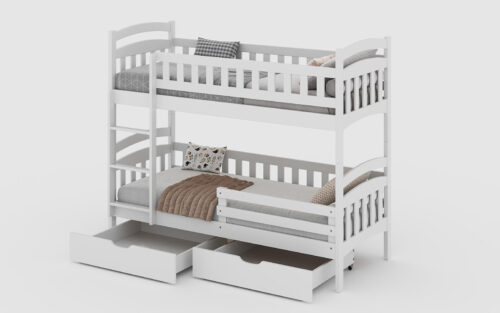 Pat supraetajat Antico II, Lemn Masiv Fag - imagine 4