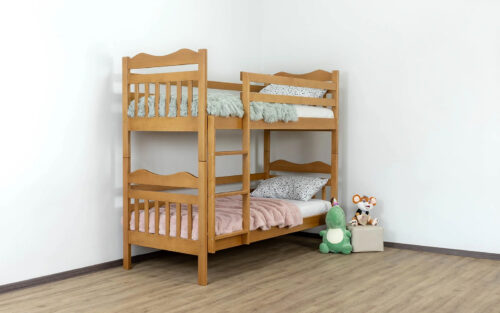 Pat supraetajat Mowgli Antico II, Lemn Masiv Fag - imagine 3