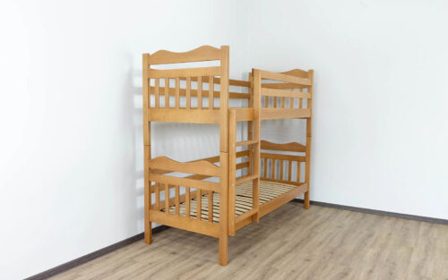 Pat supraetajat Mowgli Antico II, Lemn Masiv Fag - imagine 4