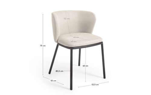 Scaun dining Cisella, 75×55×52,5 cm - imagine 6