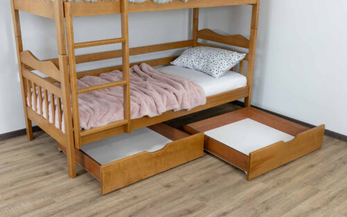 Pat supraetajat Mowgli Antico II, Lemn Masiv Fag - imagine 5