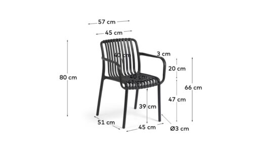 Scaun Isabellini, 80×57×51 cm - imagine 6