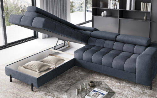 Colțar Ferry, Extensibil, 276x72x200, Material Aura 40 - imagine 12