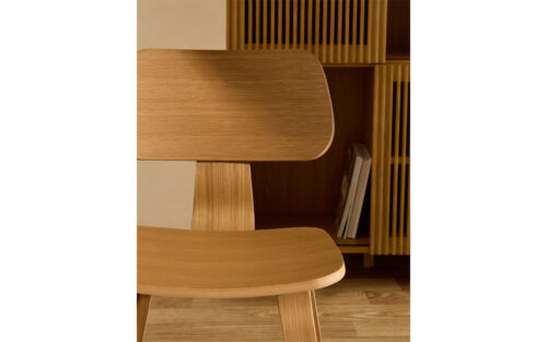 Scaun Gena, lemn masiv, 78×48,5×53,5 cm - imagine 2