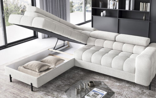 Colțar Ferry, Extensibil, 276x72x200, Material Royal 01 - imagine 15