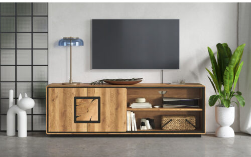 Comodă TV Verona, 166,5×54×40 cm - imagine 4