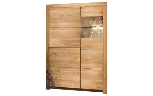 Bufet Toscana, cu vitrină stânga/dreapta, 102×141×40 cm - imagine 5